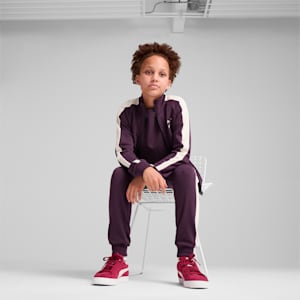 Classics T7 Girl's Track Jacket, Midnight Plum, extralarge-IND