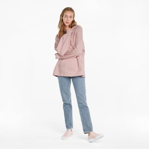 Classics Oversized Women's Loose Hoodie, Lotus