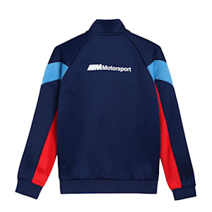 BMW M Motorsport MCS Youth Track Jacket, Marina-Blueprint-High Risk Red