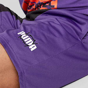 Flare Men's Basketball Shorts, Team Violet-PUMA Black, extralarge