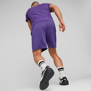 Flare Men's Basketball Shorts, Team Violet-PUMA Black, extralarge