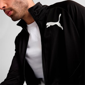 Contrast 2.0 Men's Track Jacket, Puma Black-Puma White, extralarge