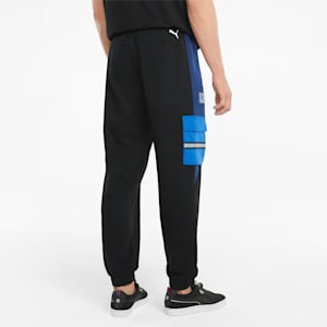 BMW M Motorsport Street Men's Sweatpants, Puma Black-Marina-Blueprint-High Risk Red, extralarge