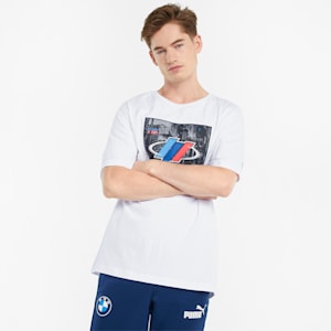 メンズ BMW MMS ストリート 半袖 Tシャツ, Puma White