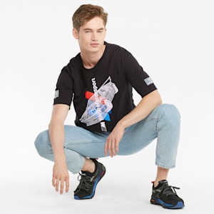 メンズ BMW MMS ストリート MOTO グラフィック 半袖 Tシャツ, Puma Black