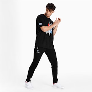 BMW M Motorsport Slim Fit Men's Sweat Pants, Puma Black, extralarge-IND