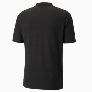 BMW M Motorsport Regular Fit Men's Jacquard Polo, Puma Black