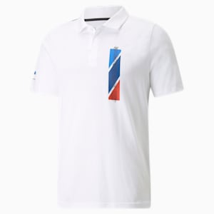 Camiseta tipo polo estampada BMW M Motorsport para hombre, Puma White