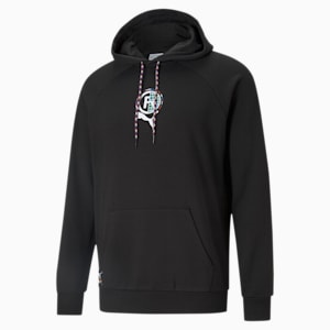 PUMA INTL Graphic Men's Hoodie, Puma Black, extralarge-IND
