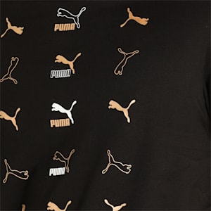 Classics Graphics Regular Fit Men's T-Shirt, Puma Black-Gold