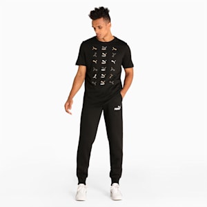 Classics Graphics Regular Fit Men's T-Shirt, Puma Black-Gold