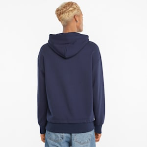 Downtown Graphic French Terry Men's Hoodie, Peacoat