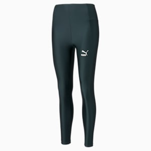 Classics Shiny High Tight Fit Women's Tights, Green Gables, extralarge-IND