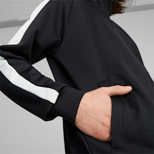 Iconic T7 Men's Track Jacket Big And Tall, Puma Black-puma white, extralarge