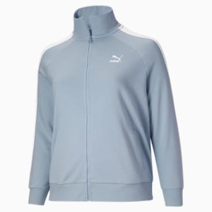 Iconic T7 Women's Track Jacket PL, Blue Fog