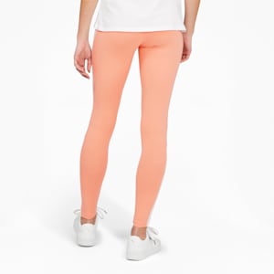 Leggings Iconic T7 para mujer, Peach Pink-Puma White