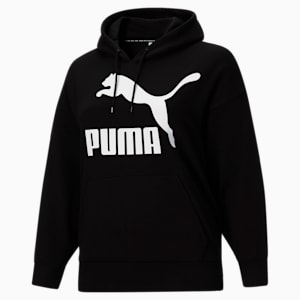 Sudadera con capucha y logo Classics PL para mujer, Puma Black