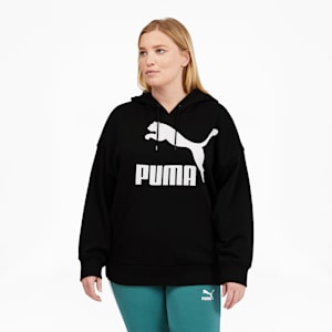 Classics Women's Logo Hoodie PL, Puma Black, extralarge