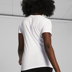 Puma Hoops basketball graphic t-shirt in white, Puma White, extralarge