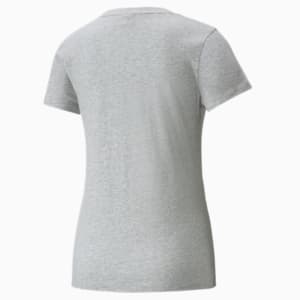 Classics Women's Logo Tee, Light Gray Heather-Puma White, extralarge