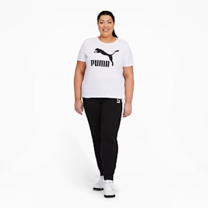 Camiseta con logo Classics PL para mujer, Puma White