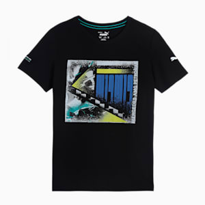 Mercedes AMG Petronas Graphic F1 Men's Regular Fit T-Shirt, Puma Black, extralarge-IND