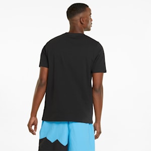 Qualifier Men's Basketball Short Sleeve Tee, Cotton Black-Puma White