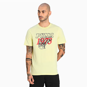 Scouted Men's Basketball Tee, Yellow Pear