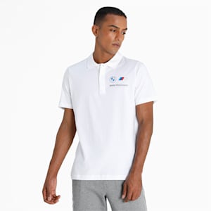 BMW M Motorsport Essentials Men's Polo Shirt, Puma White