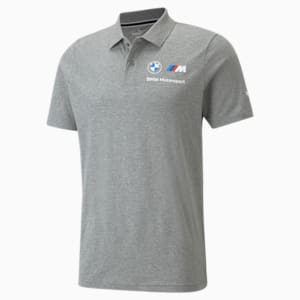 BMW M Motorsport Essentials Men's Polo Shirt, Medium Gray Heather