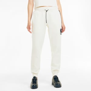 First Mile Regular Fit Knitted Women's Jogger, Ivory Glow