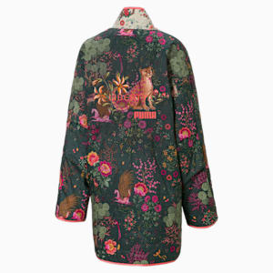 Kimono imprimé PUMA x LIBERTY, femme, Pignons verts - AOP