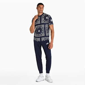 OB AOP Tee, Peacoat-AOP, extralarge-IND