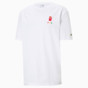 Downtown Graphic Men's T-Shirt, Puma White-Star Saphire