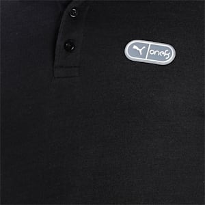 One8 Slim Fit Jacquard Men's Slim Fit Polo, Puma Black, extralarge-IND