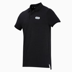 One8 Slim Fit Jacquard Men's Slim Fit Polo, Puma Black, extralarge-IND
