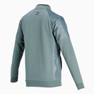 PUMA x one8 Men's Full Zip Slim Fit Jacket, Balsam Green, extralarge-IND