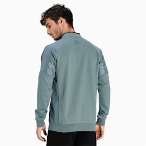 PUMA x one8 Men's Full Zip Slim Fit Jacket, Balsam Green, extralarge-IND