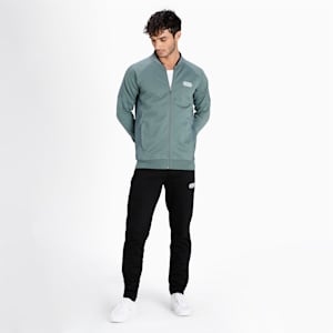 PUMA x one8 Men's Full Zip Slim Fit Jacket, Balsam Green, extralarge-IND