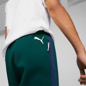 Dime Men's Basketball Pants, Varsity Green-Blazing Blue