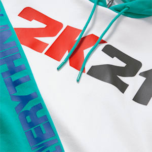 2K Men's Basketball Hoodie, Puma White-Columbia