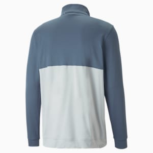 Gamer Colourblock Quarter-Zip Men’s Golf Pullover, Evening Sky-High Rise