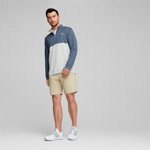 Gamer Colourblock Quarter-Zip Men’s Golf Pullover, Evening Sky-High Rise