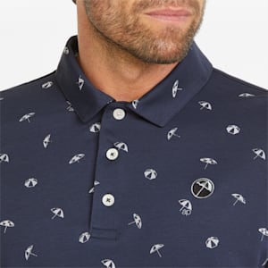 メンズ ゴルフ PUMA x ARNOLD PALMER ダンシング アンブレラ ポロシャツ, Navy Blazer-Mirage Gray