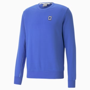Pivot Crew EMB Basketball Pullover Men, Royal Sapphire