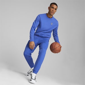 Pivot Crew EMB Basketball Pullover Men, Royal Sapphire
