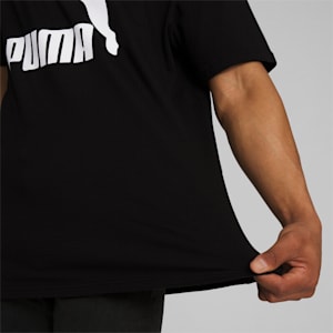 Camiseta Classics con logo para hombre, Puma Black-Puma White, extragrande