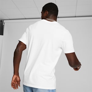 Classics Logo Men's Tee, Puma producto White-Puma producto Black, extralarge