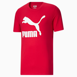 Classics Logo Men's Tee, High Risk Red-Puma White, extralarge