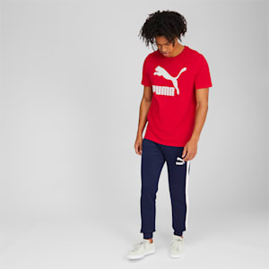 Camiseta Classics con logo para hombre, High Risk Red-Puma White, extragrande